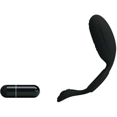 Anello Vibrante Pretty Love Ethel in Silicone Nero per Stimolazione Intensa